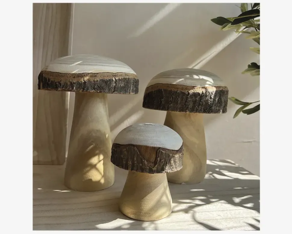Mushroom natur H.20 cm