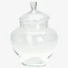 Opbevaringskrukke Med Låg Glas H.31,5 cm