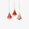 Ornament juletræ m/mønster ass H.5 cm
