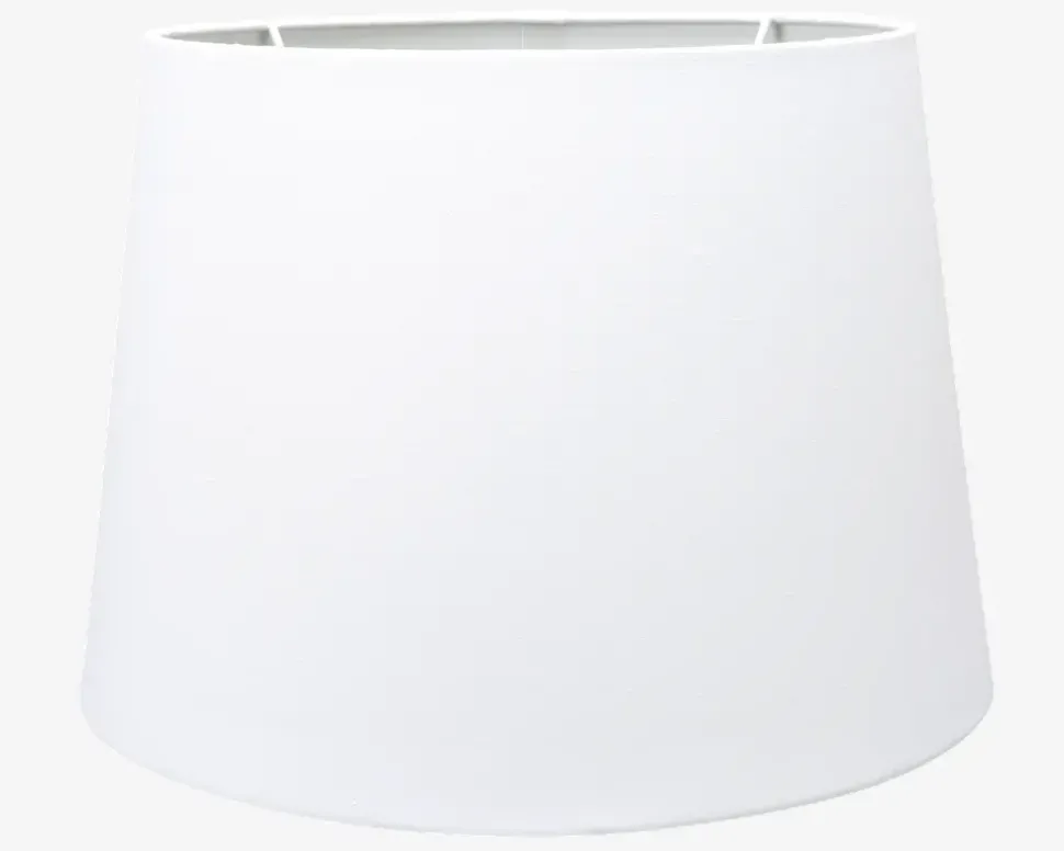 Oval Skærm H. 28 cm Hvid