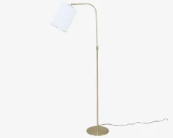 Peak Gulvlampe Plast Messing H.145 cm