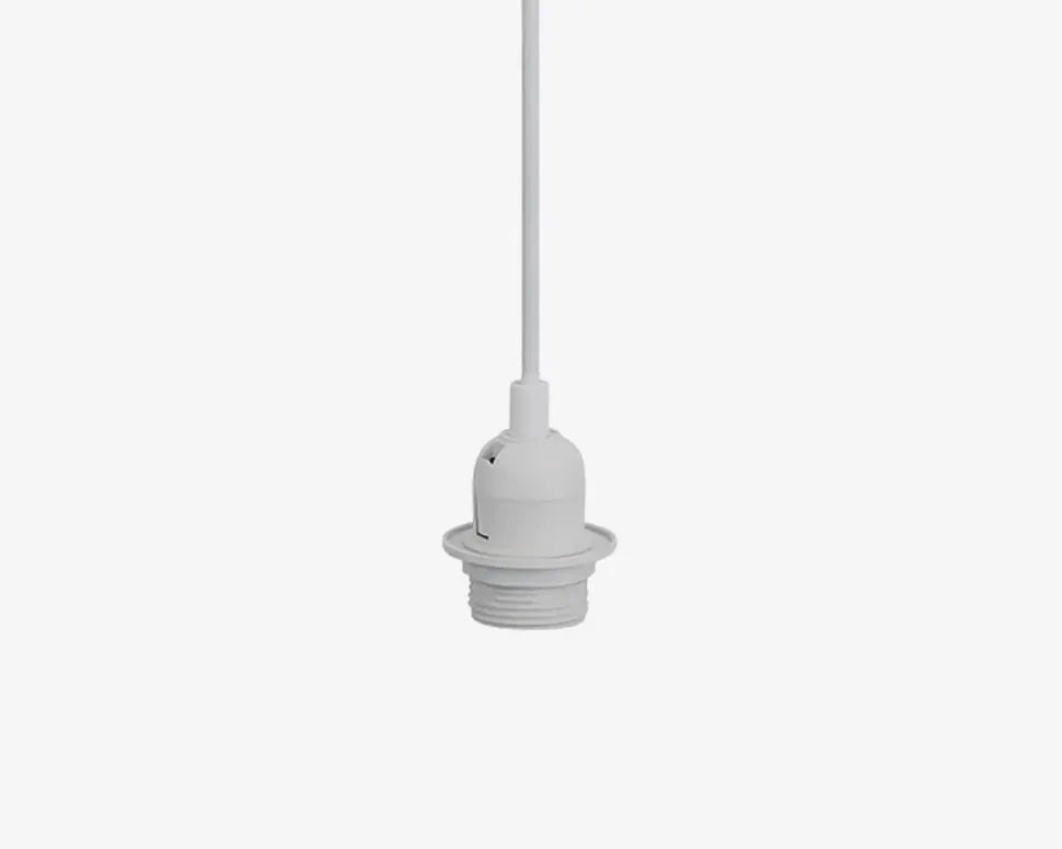 Pendelophæng basic hvid E27