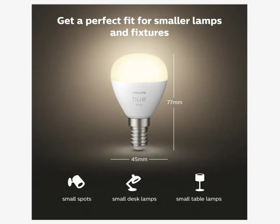 Philips Hue Pære Krone Standard