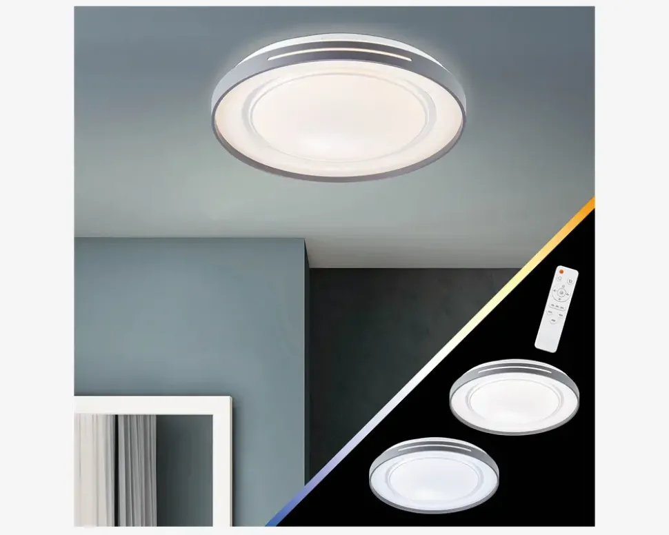 Plafond Barty Hvid/Grå LED Ø.48,5cm