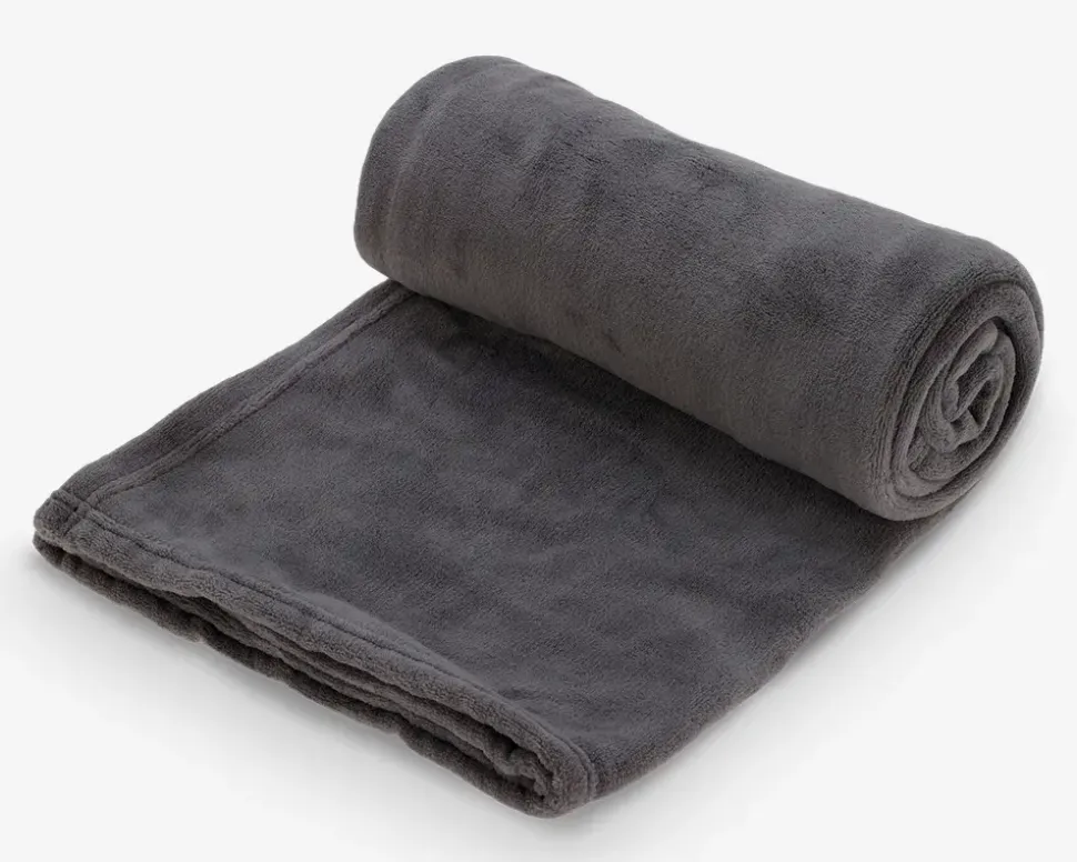 Plaid Fleece Grå 125x150 cm