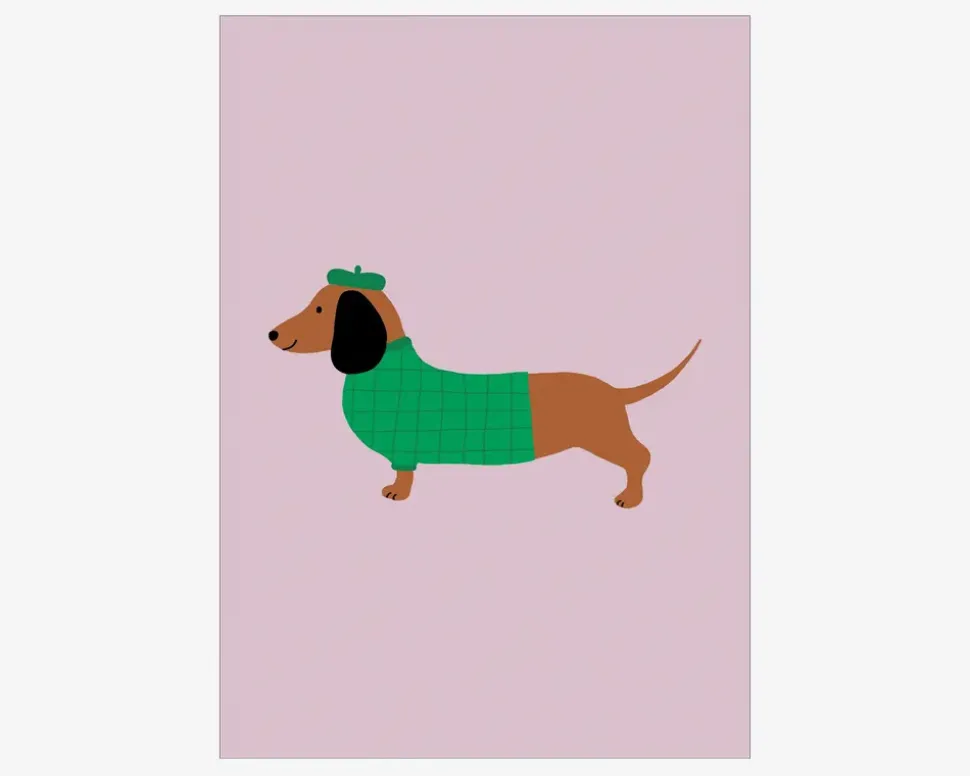 Plakat Dachshund A5