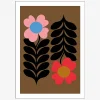 Plakat Flowers Gold
