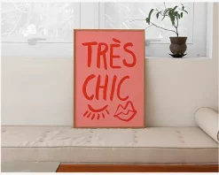 Plakat Traus Chic Pink