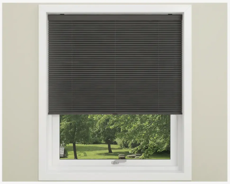 Plisse Gardin Touch 90x210 cm Grå