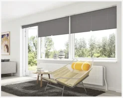 Plisse Gardin Touch 120x160 cm Grå