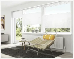 Plisse Narvik 110x160 cm Hvid