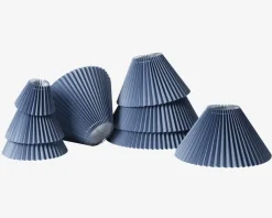 Plisseskærm Blå 30 cm