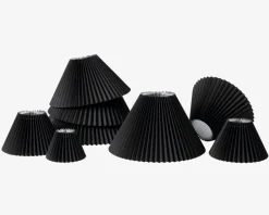 Plisseskærm Sort 21 cm