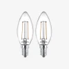 Pære Filament Kerte E14 25W 2-Pak