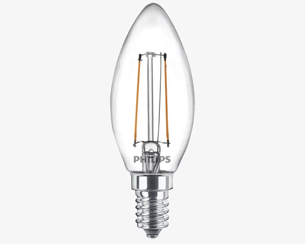 Pære Filament Kerte E14 25W 2-Pak