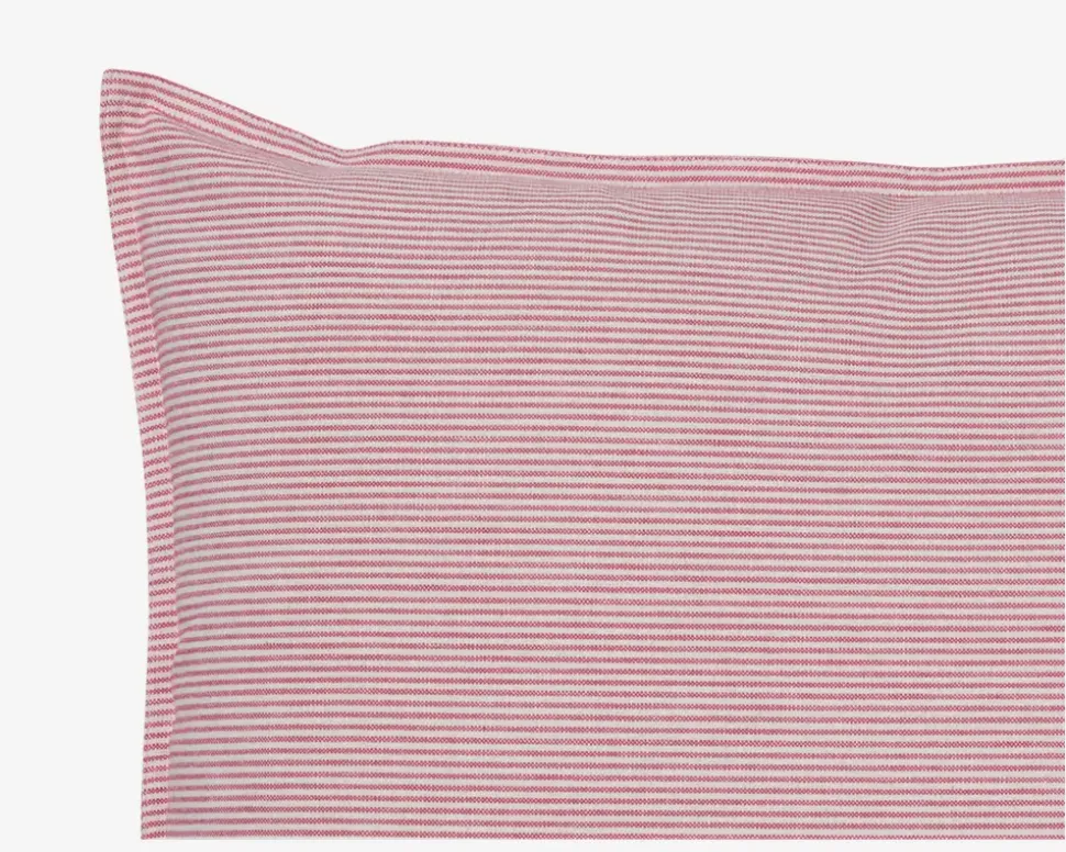 Pude Striber Mørk Rose Bomuld 50x50 cm