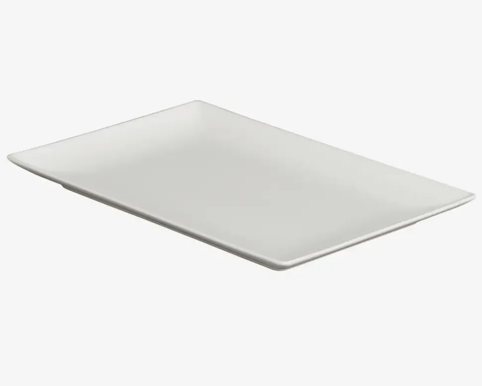 Quadro Tallerken Rektangulær 30x20 cm Hvid