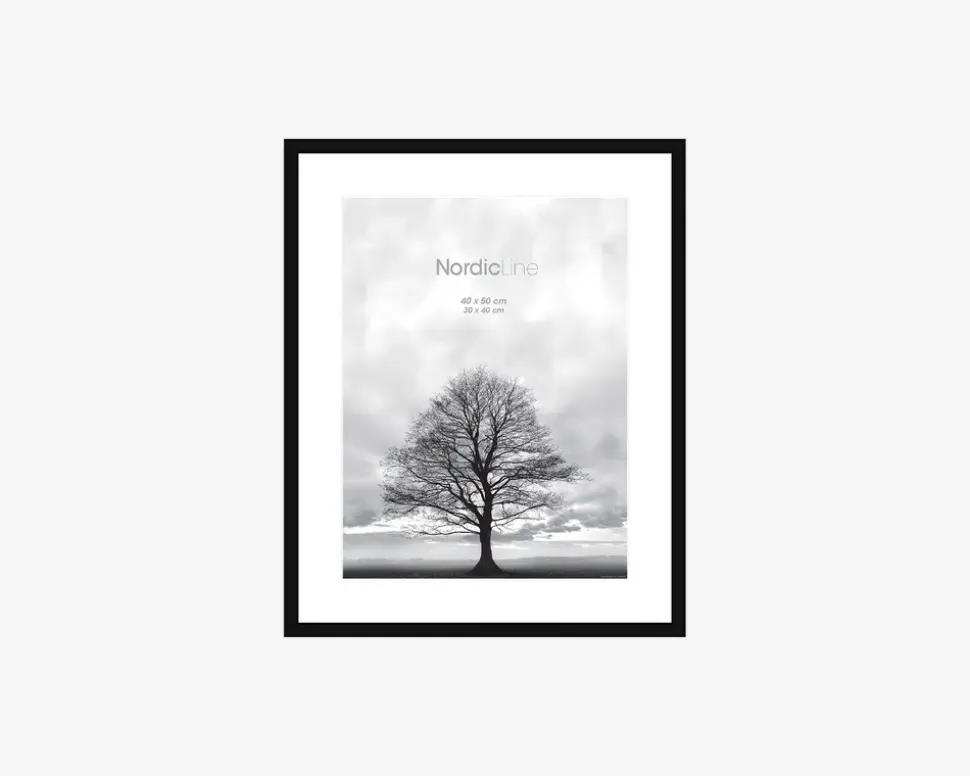 Ramme Sort Slim 40 x 50 cm