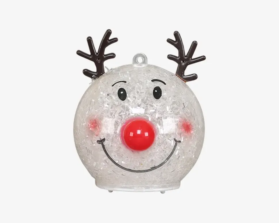 Rudolf Kugle LED Ass. Ø.8cm