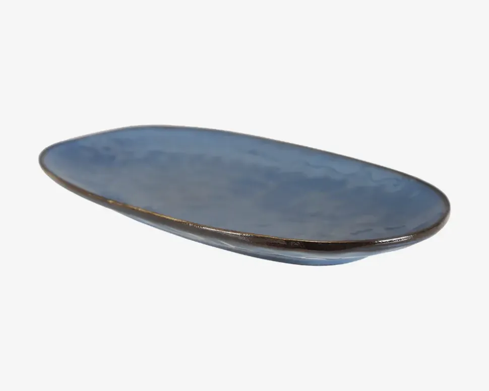 Serveringsfad Oval Blå 31 x 17,5 cm