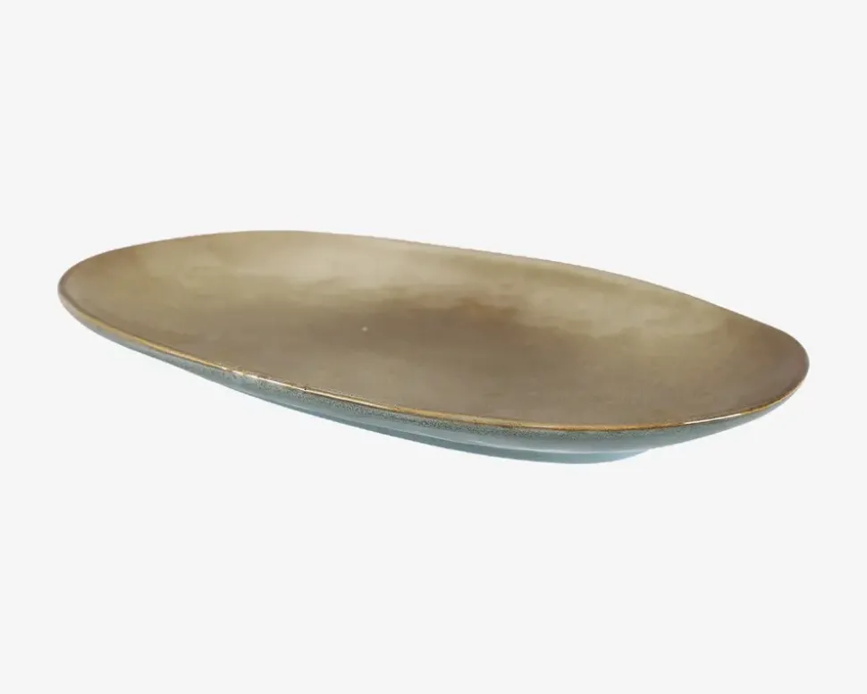 Serveringsfad Oval Petrol 31 x 17,5 cm