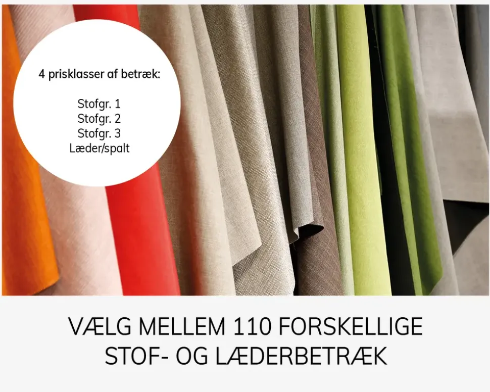 Sienna Sofa U-Shape Venstre Stofgr. 1