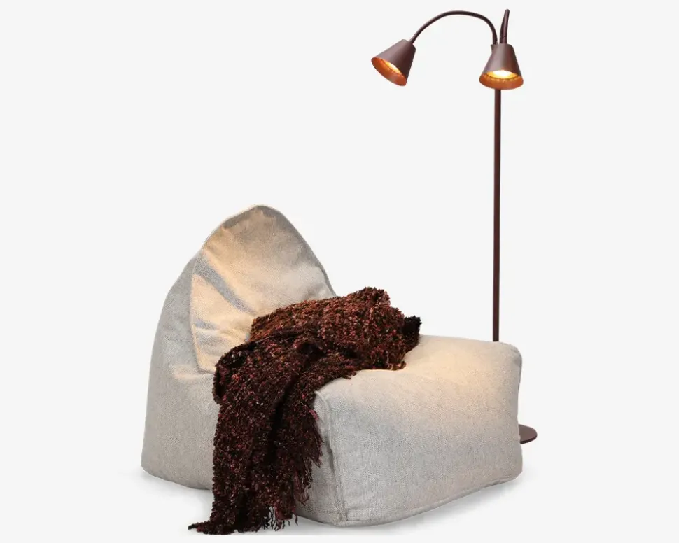 Sækkestol Chill beige møbelstof