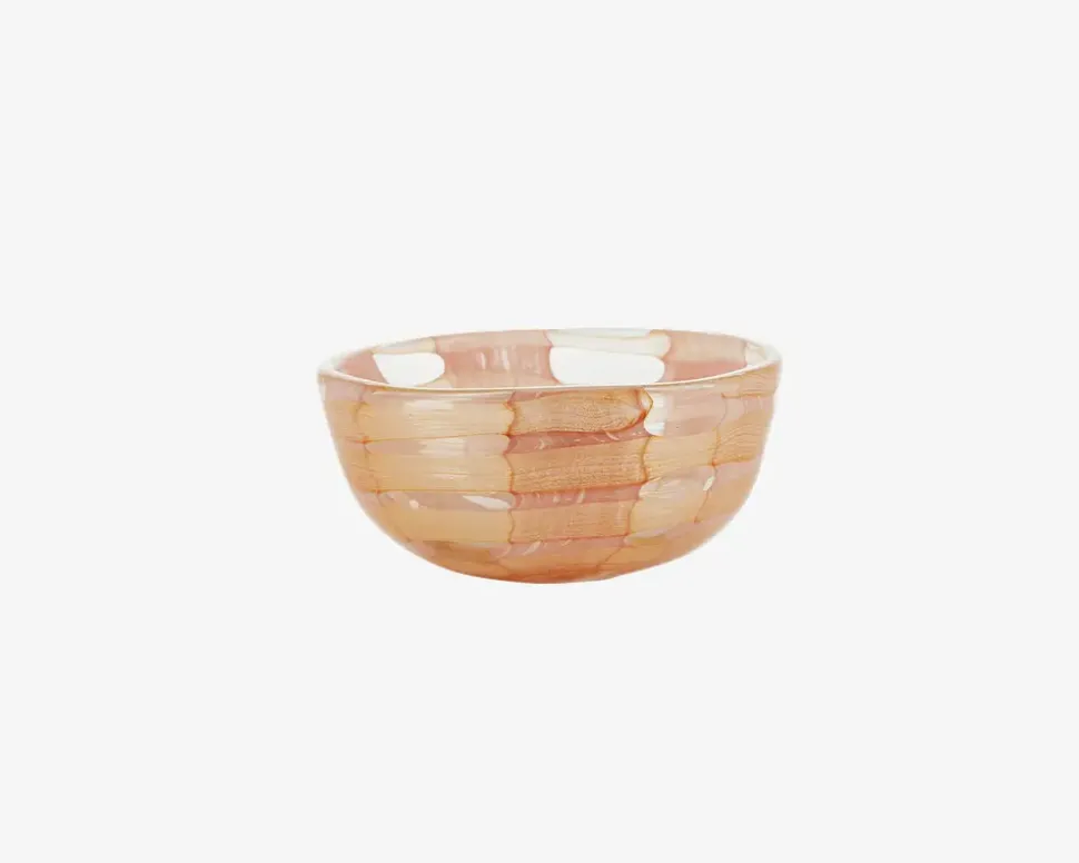 Skål Mønster Pink/Orange Ø.12 cm