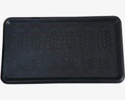 Skobakke Gummi Sort 40x70 cm