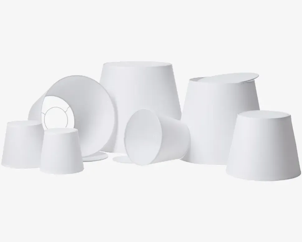 Skærm Emma Domus H. 32 cm Hvid