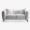 Sofa 2 pers. lys beige møbelstof