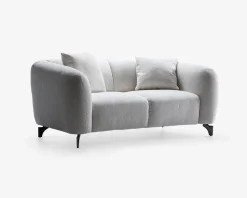 Sofa 2 pers. lys beige møbelstof