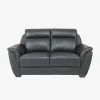Sofa 2 Pers. Sort Læder