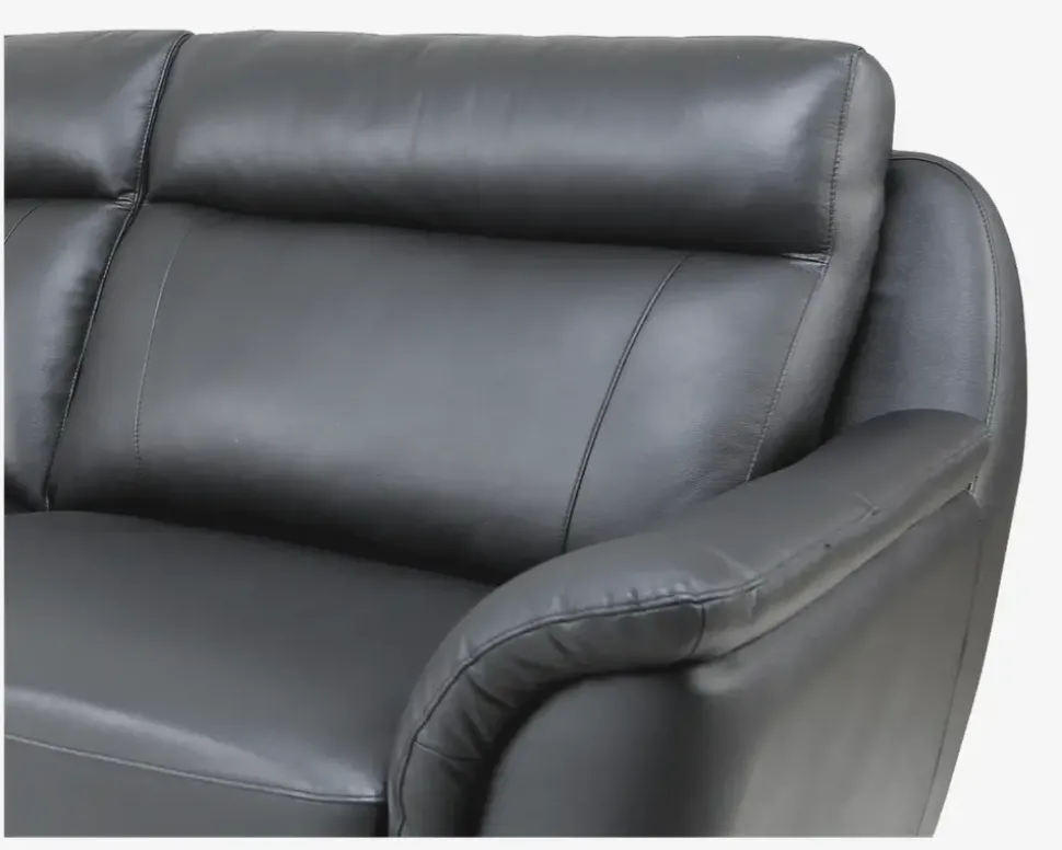 Sofa 2 Pers. Sort Læder
