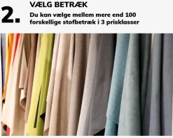 Sofa Halifax Chaiselong Venstrevendt Stofgr. 1