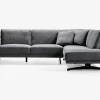 Sofa m. åben afslutning grå højrevendt