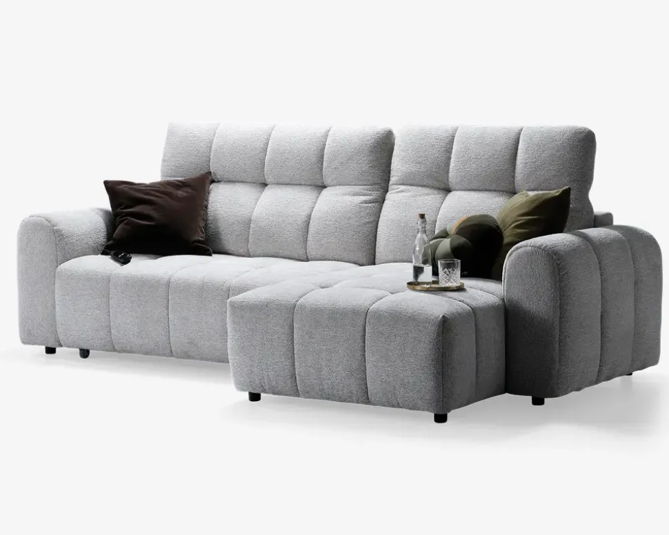 Sofa med chaiselong højre relaxfunktion