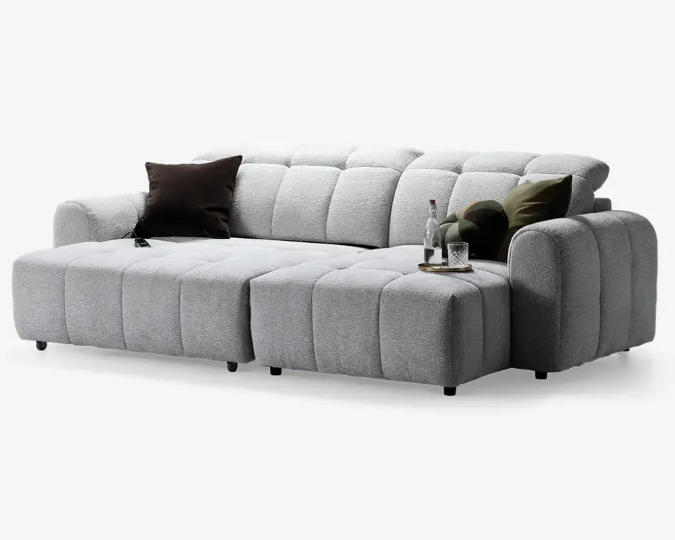 Sofa med chaiselong højre relaxfunktion
