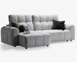 Sofa med chaiselong venstre relaxfunktion