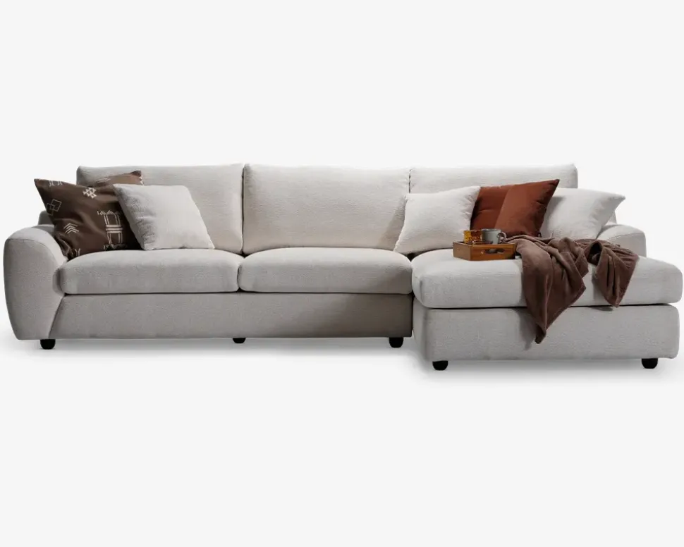 Sofa med XL-chaiselong højre