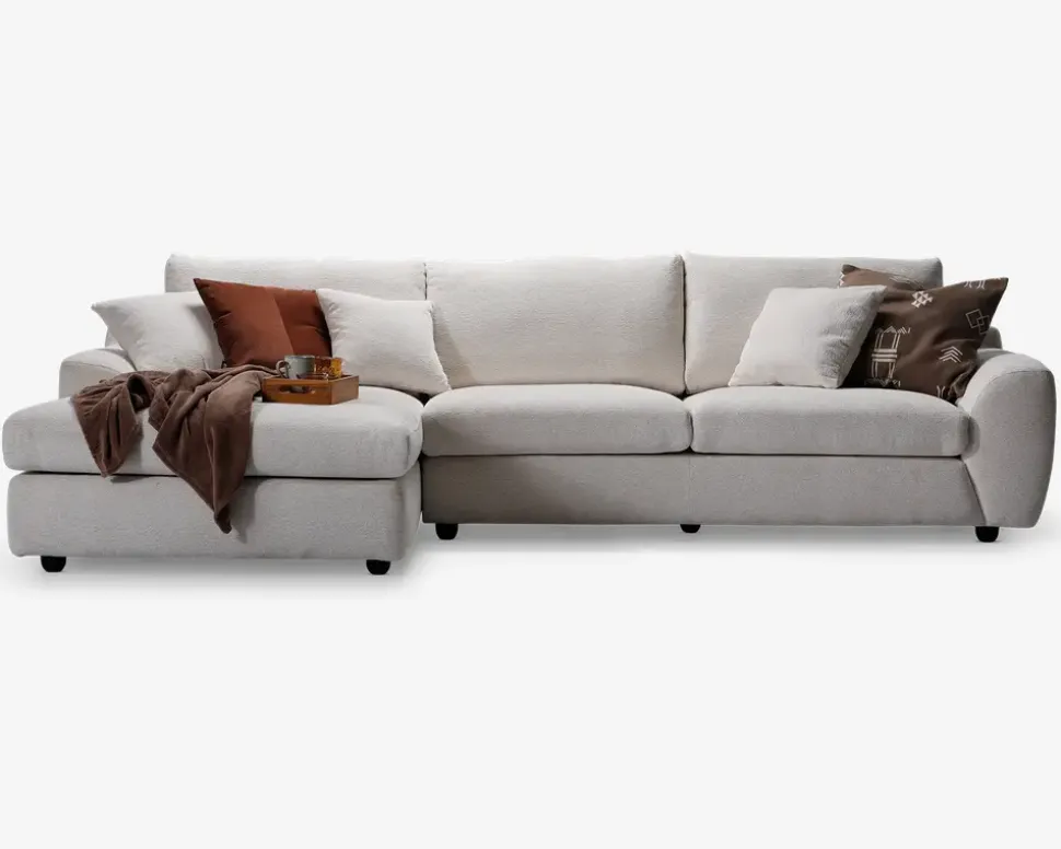 Sofa med XL-chaiselong venstre
