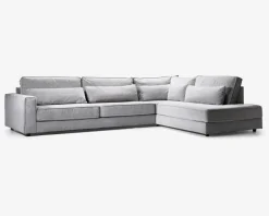 Sofa m/Open End Højre Grå