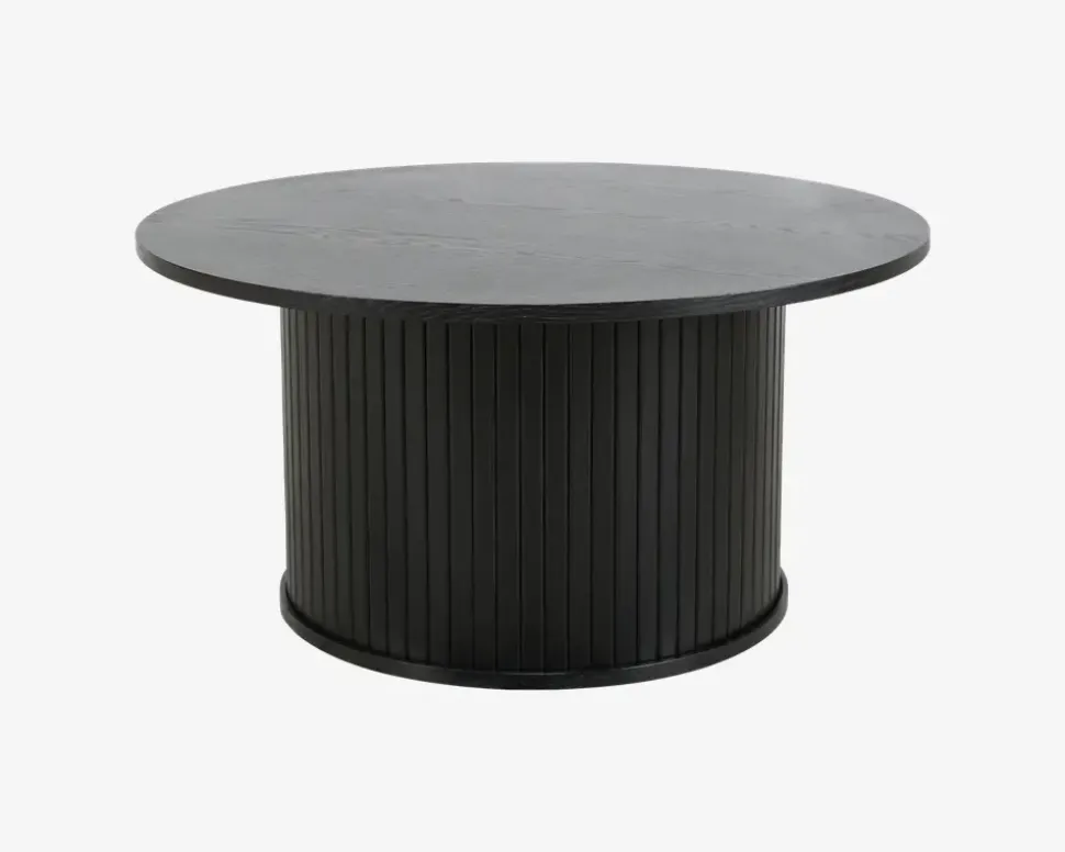 Sofabord Nola Sort Eg Ø-90 cm