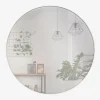 Spejl Cirkel Hvid Ø60 cm