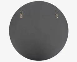 Spejl Cirkel Sort Ø.100 cm