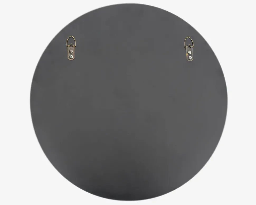 Spejl Cirkel Sort Ø60 cm