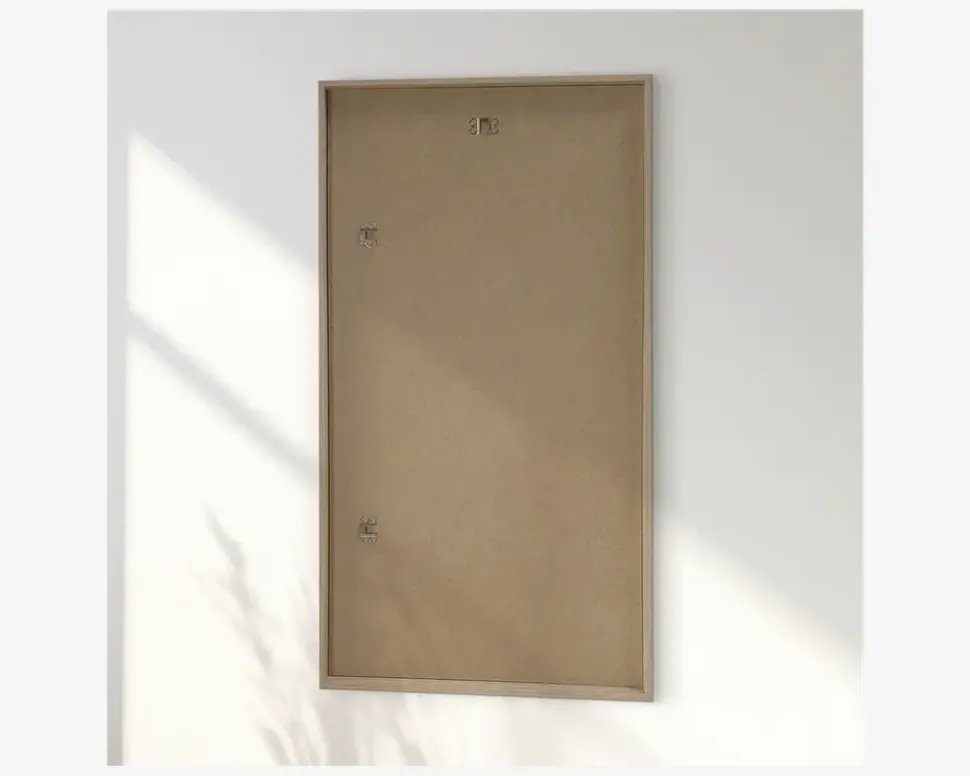 Spejl slim egetræ 40x80 cm