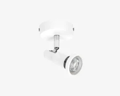 Spot 1xGU10 hvid L.8 cm