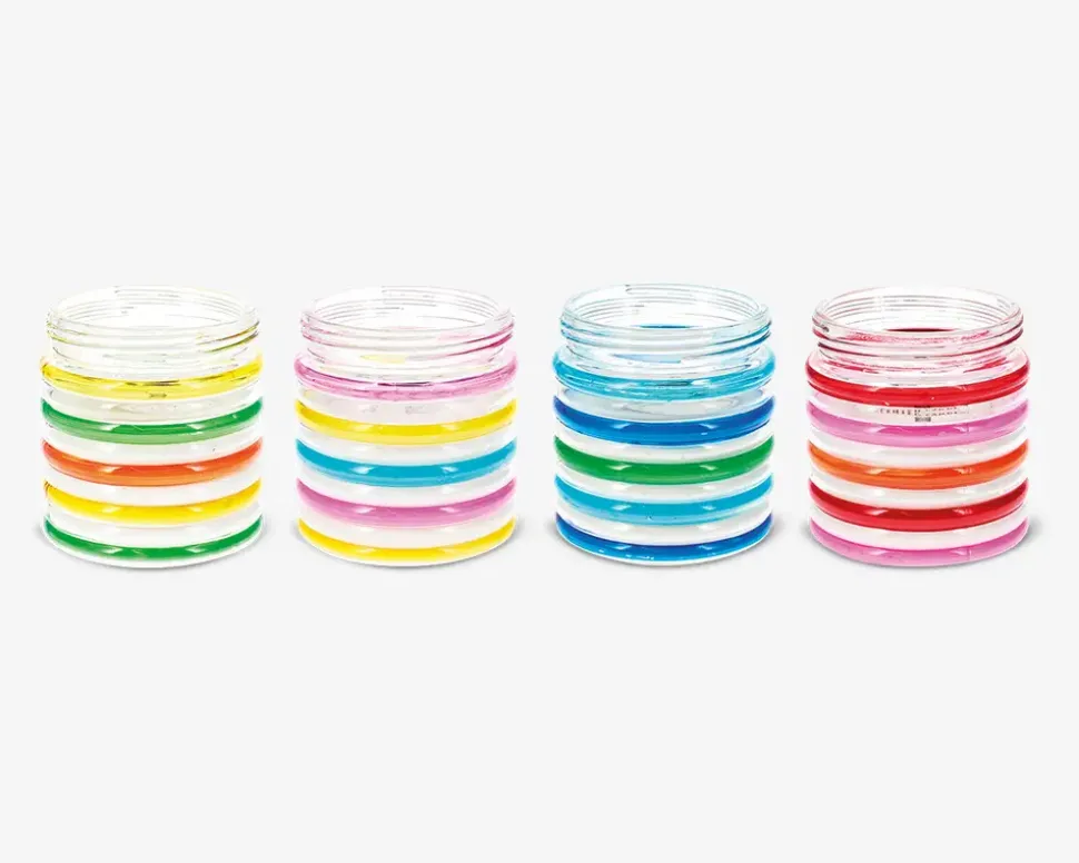 Stearinlys i glas ass H.12 cm