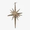 Stjerne M. Glitter Champagne H.14cm